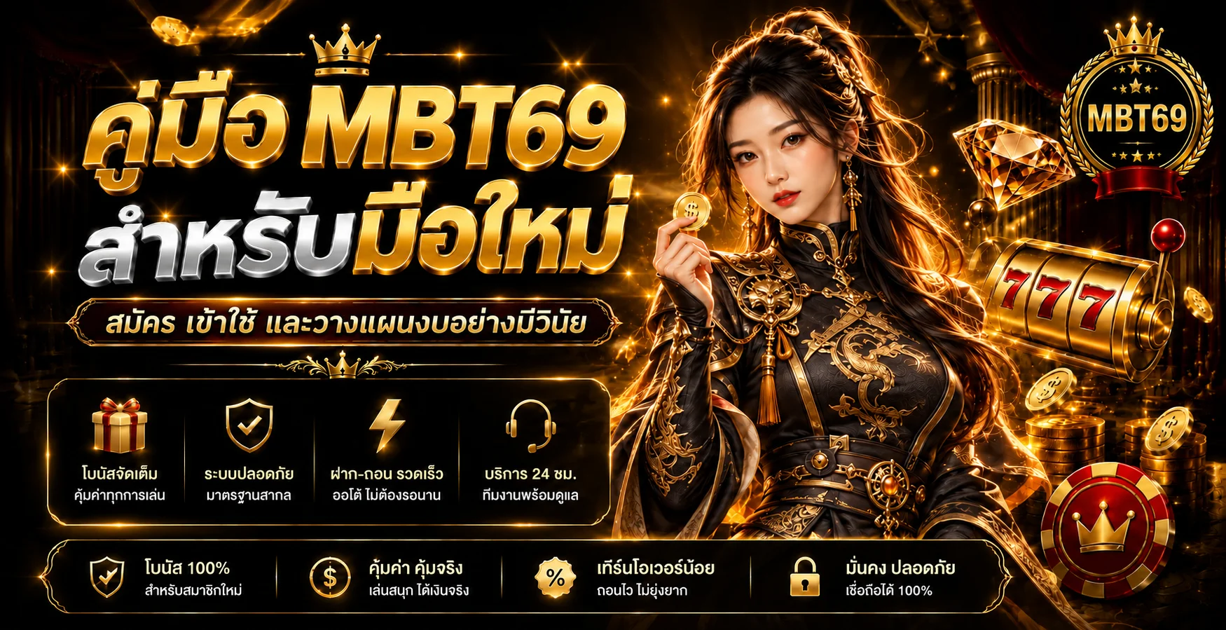 MBT69 คู่มือมือใหม่ สมัคร Login และฝากถอน